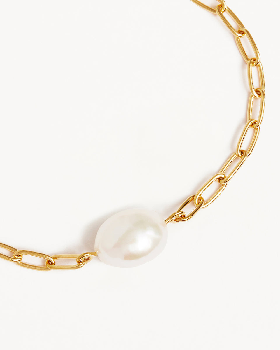 Breathe Pearl Bracelet (18k Gold Vermeil)