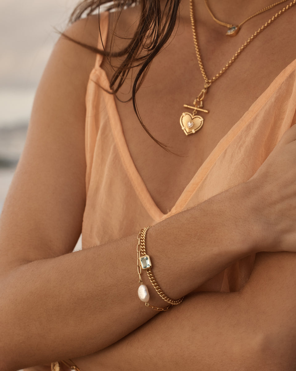 Breathe Pearl Bracelet (18k Gold Vermeil)