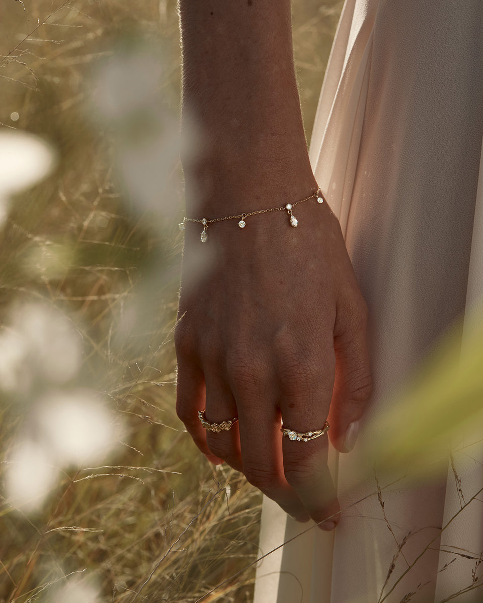 No Rain No Flowers Bracelet 18k Gold Vermeil