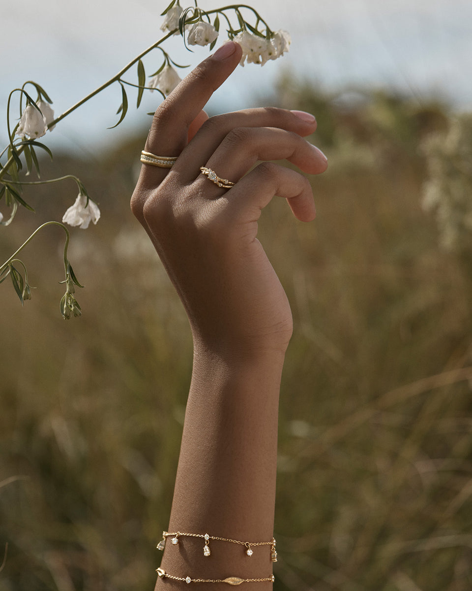 No Rain No Flowers Bracelet 18k Gold Vermeil