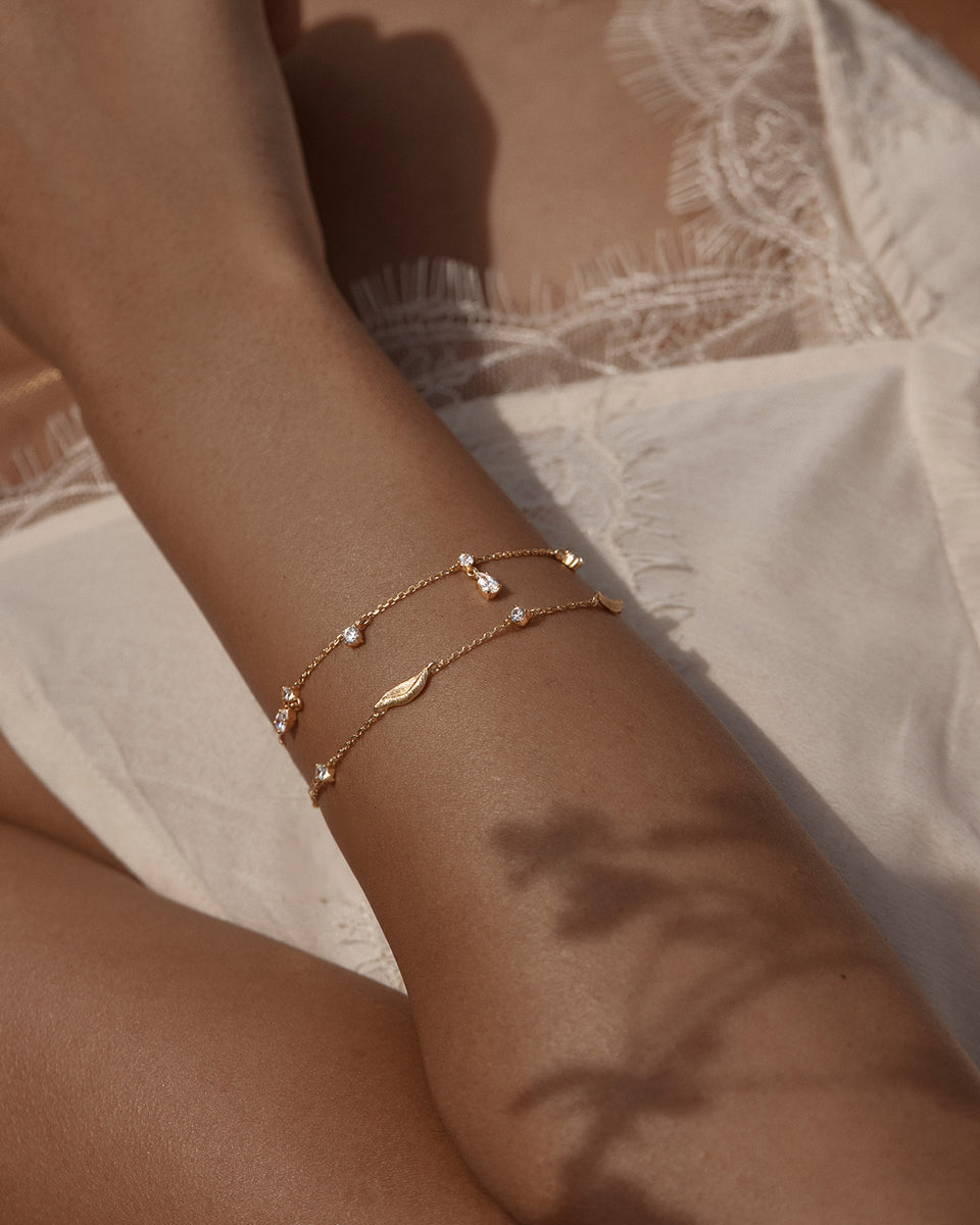 No Rain No Flowers Bracelet 18k Gold Vermeil