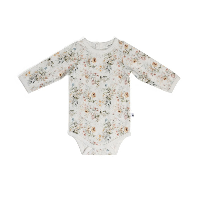 Cotton Bodysuit NB Floral