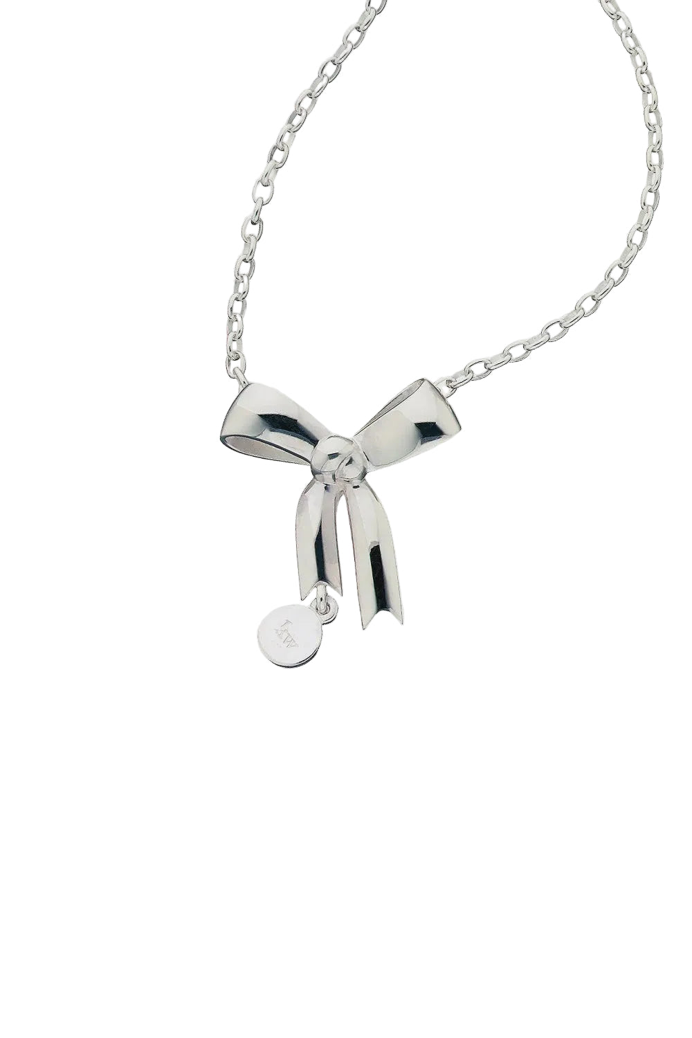 Karen Walker Bow Pendant Necklace - Sterling Silver