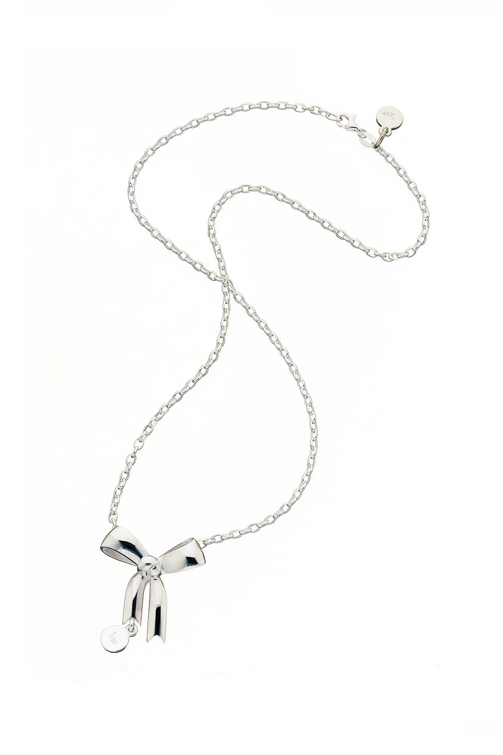 Karen Walker Bow Pendant Necklace - Sterling Silver
