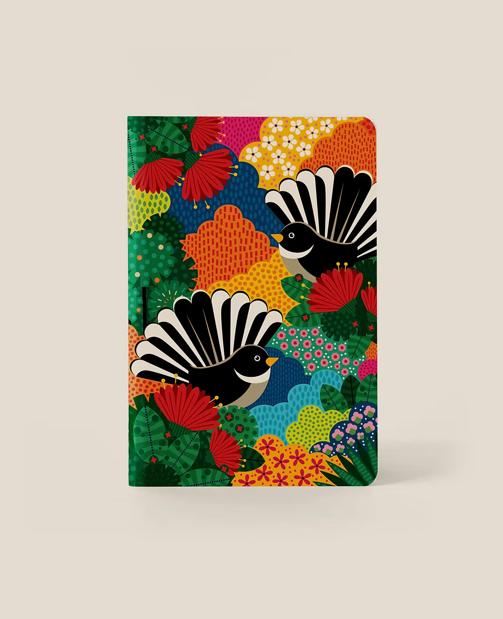 Fantail Paradise   - A5 Notebook