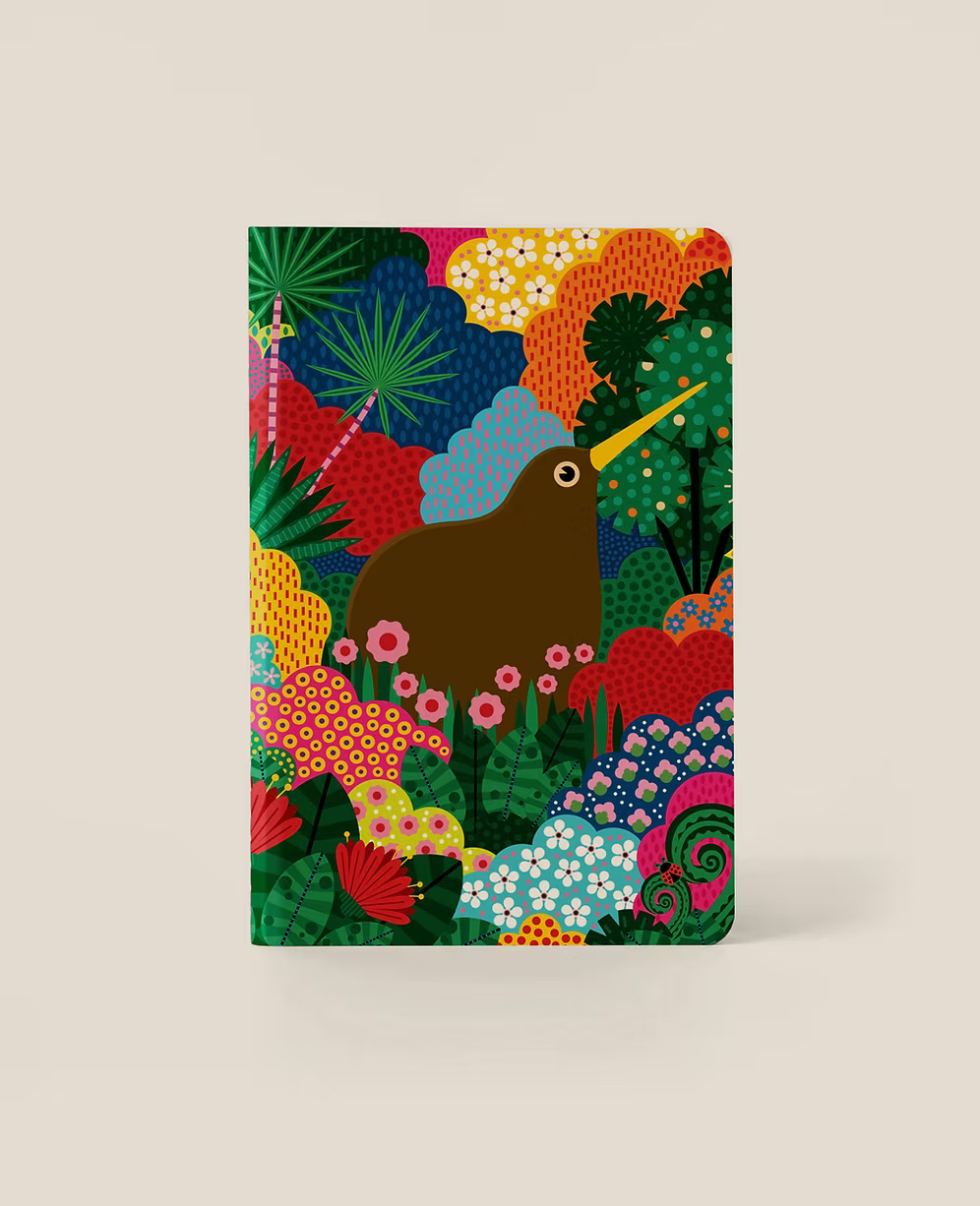 Kiwi Wonderland  - A5 Notebook