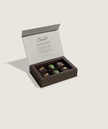Chocolate Brown Boxed Chocolates 6Pk Gourmet Nut Collection