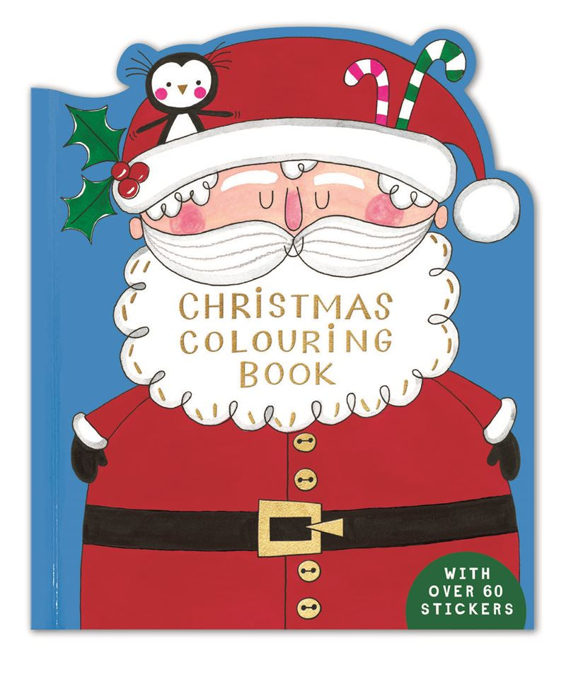 Rachel Ellen - Santa - Christmas Colouring Book With Stickers