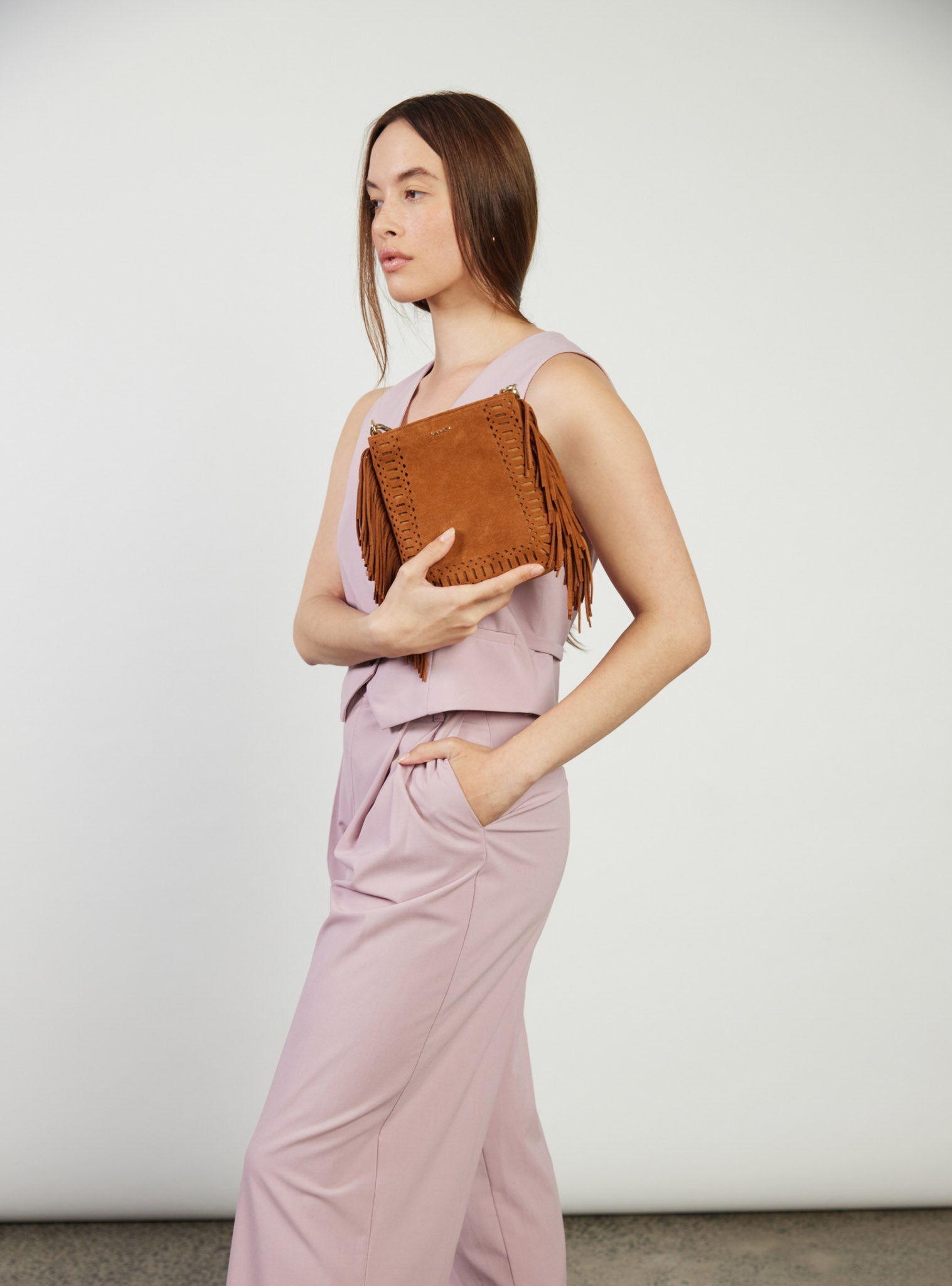 Coco Mini Bag - Suede Tan