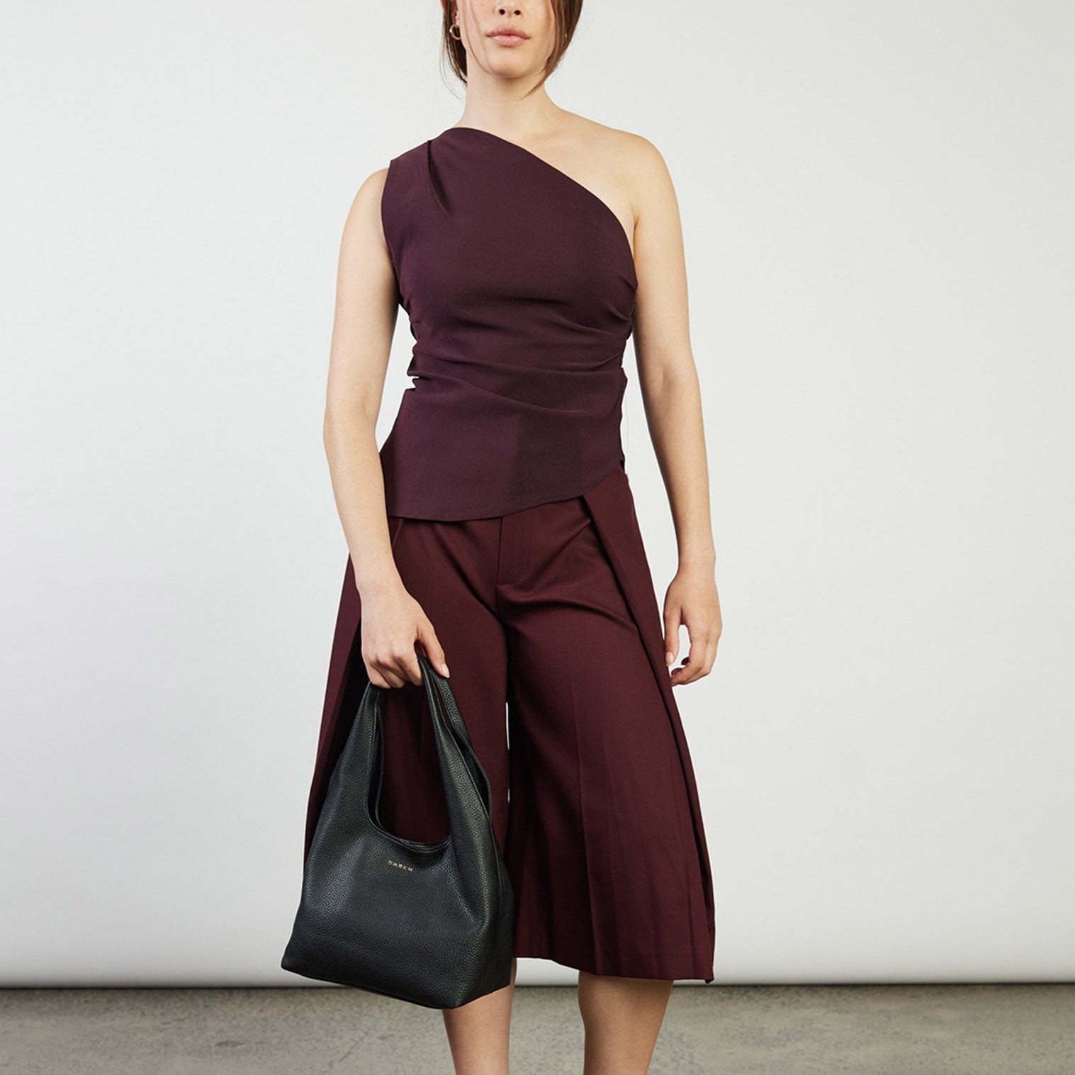 Kiki Shoulder Bag Black Lightly Milled