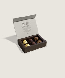 Chocolate Brown Boxed Chocolates 6Pk Happy Hour