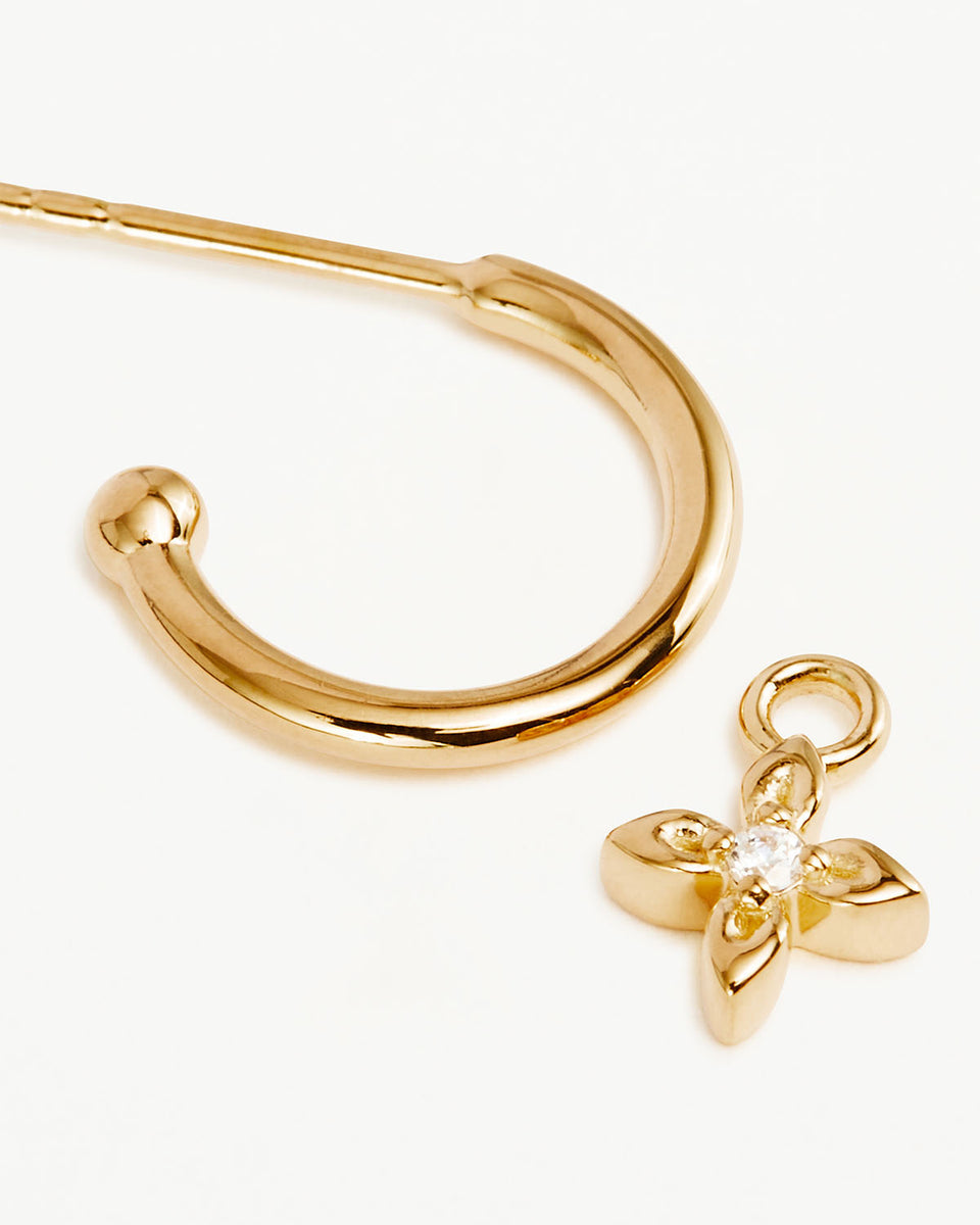 18k Gold Vermeil Live in Light Hoop Earrings
