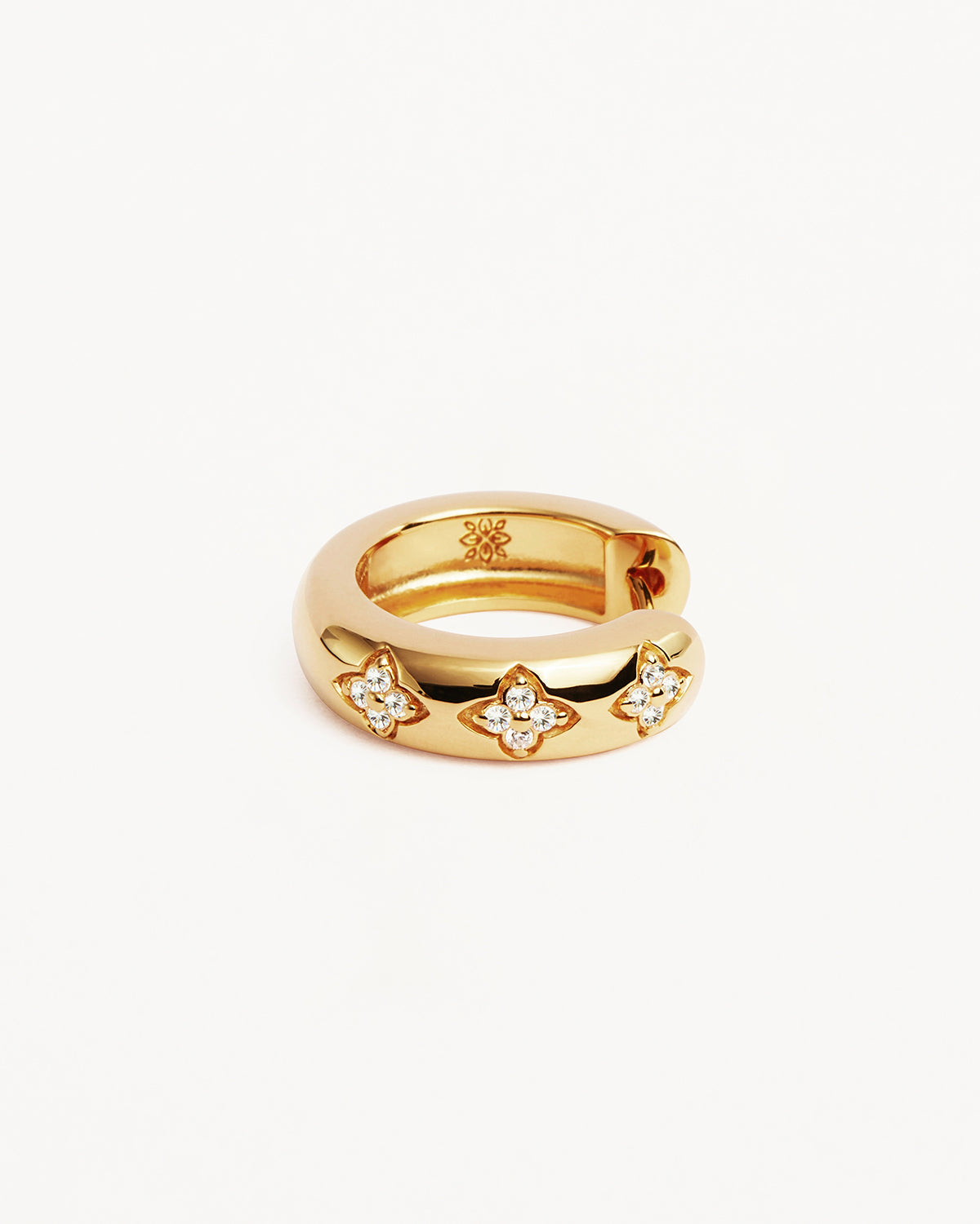 18k Gold Vermeil Bloom With You Lotus Hoops
