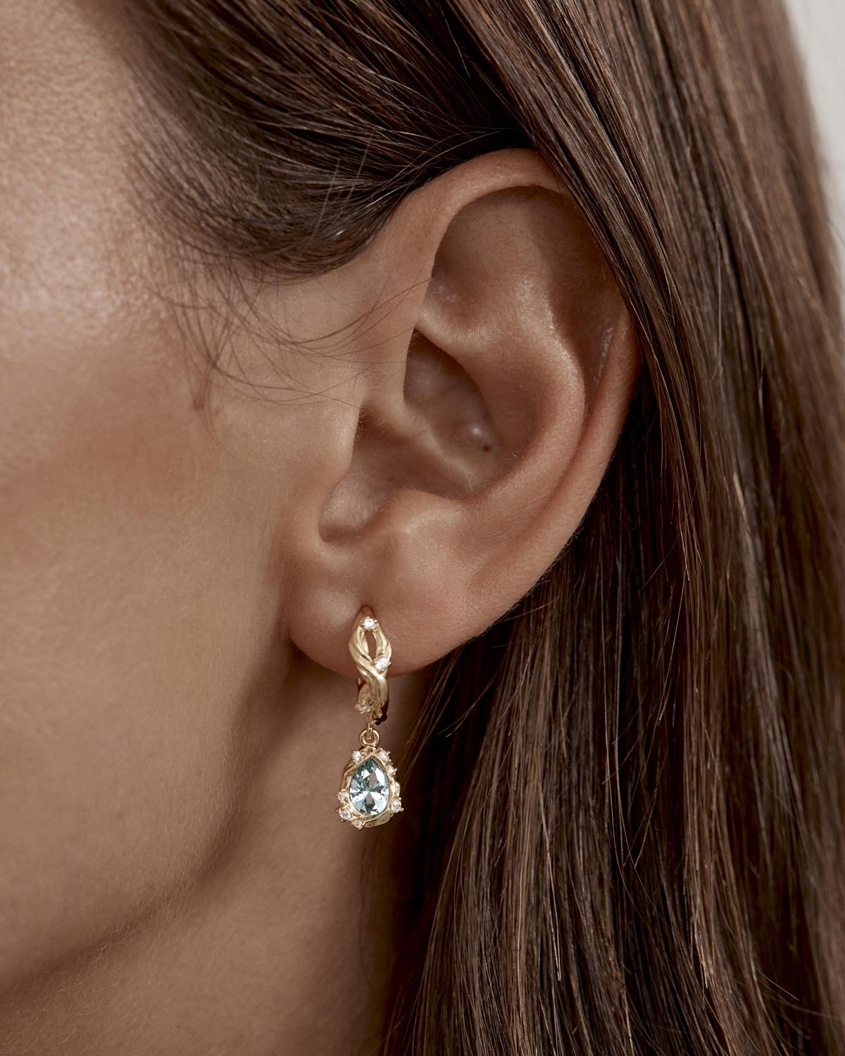18k Gold Plated Dive Deeper Hoops