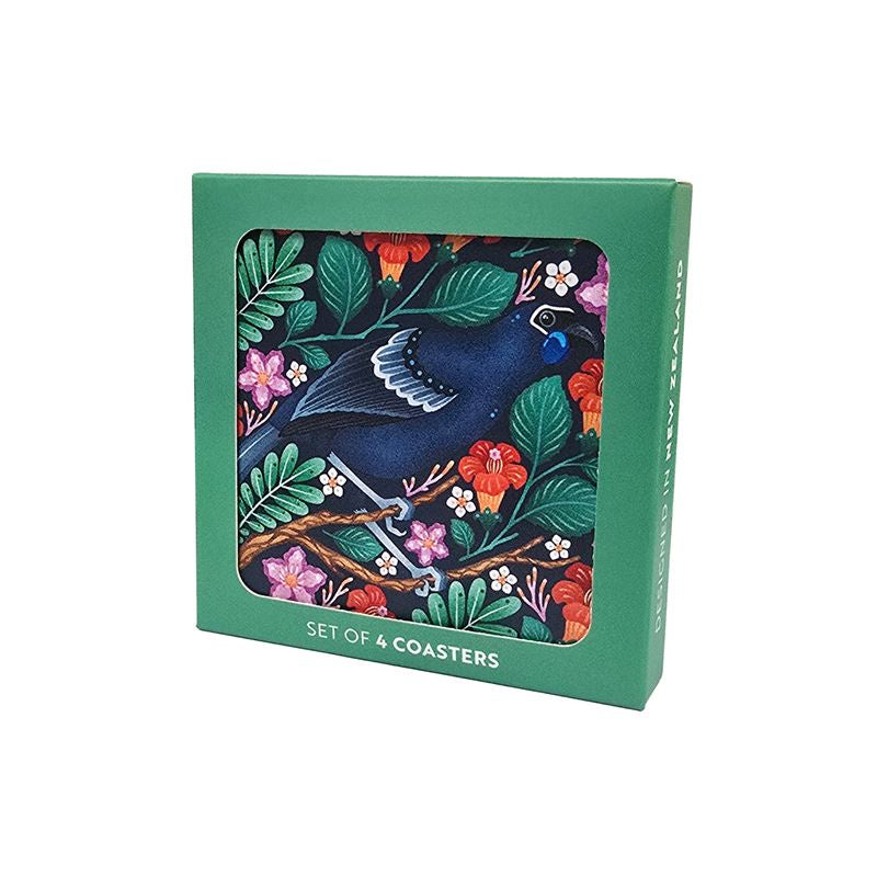 Catherine Marion - Kokako Set of 4 - Boxed Coasters