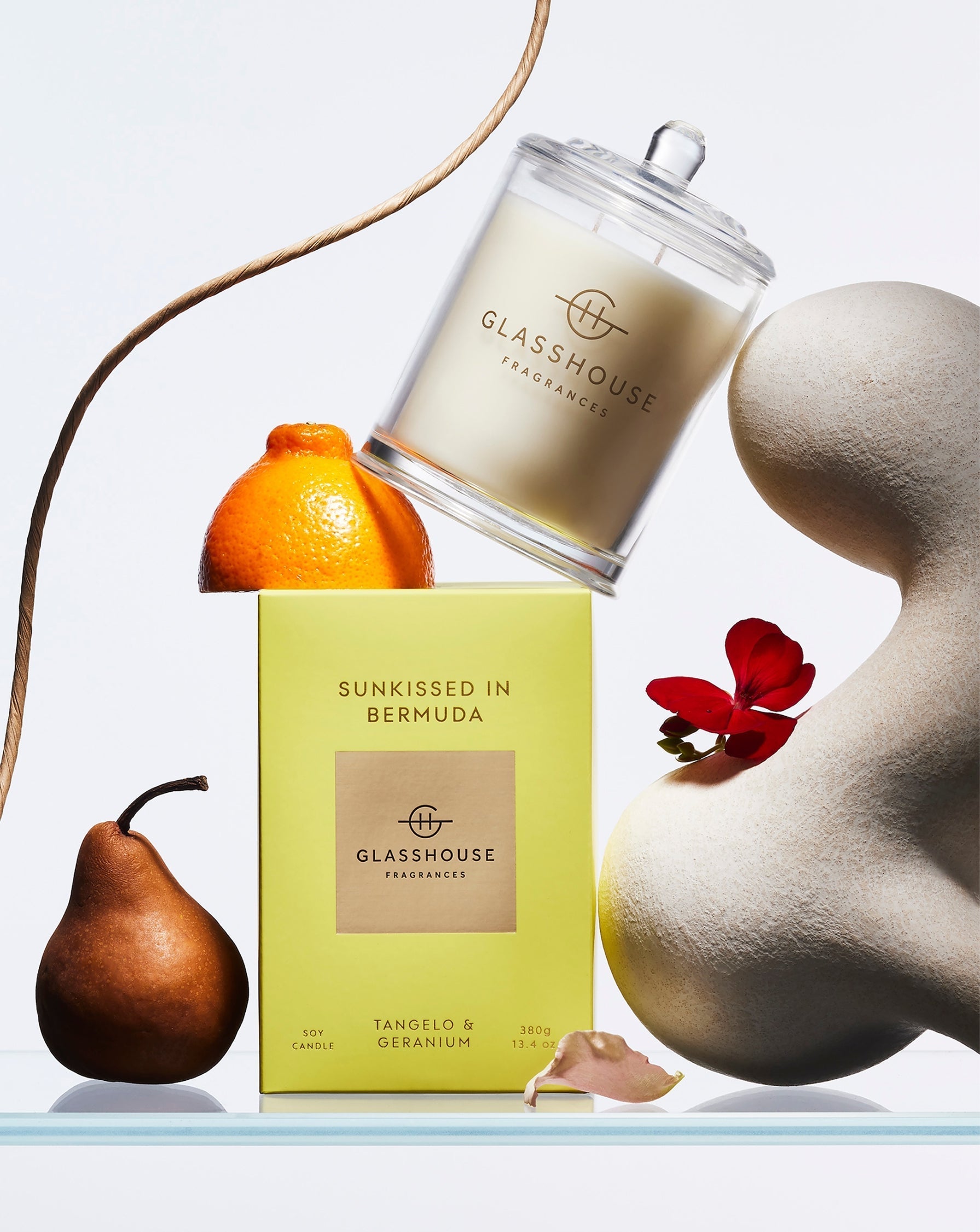 Glasshouse Candle Large 380g - SUNKISSED IN BERMUDA