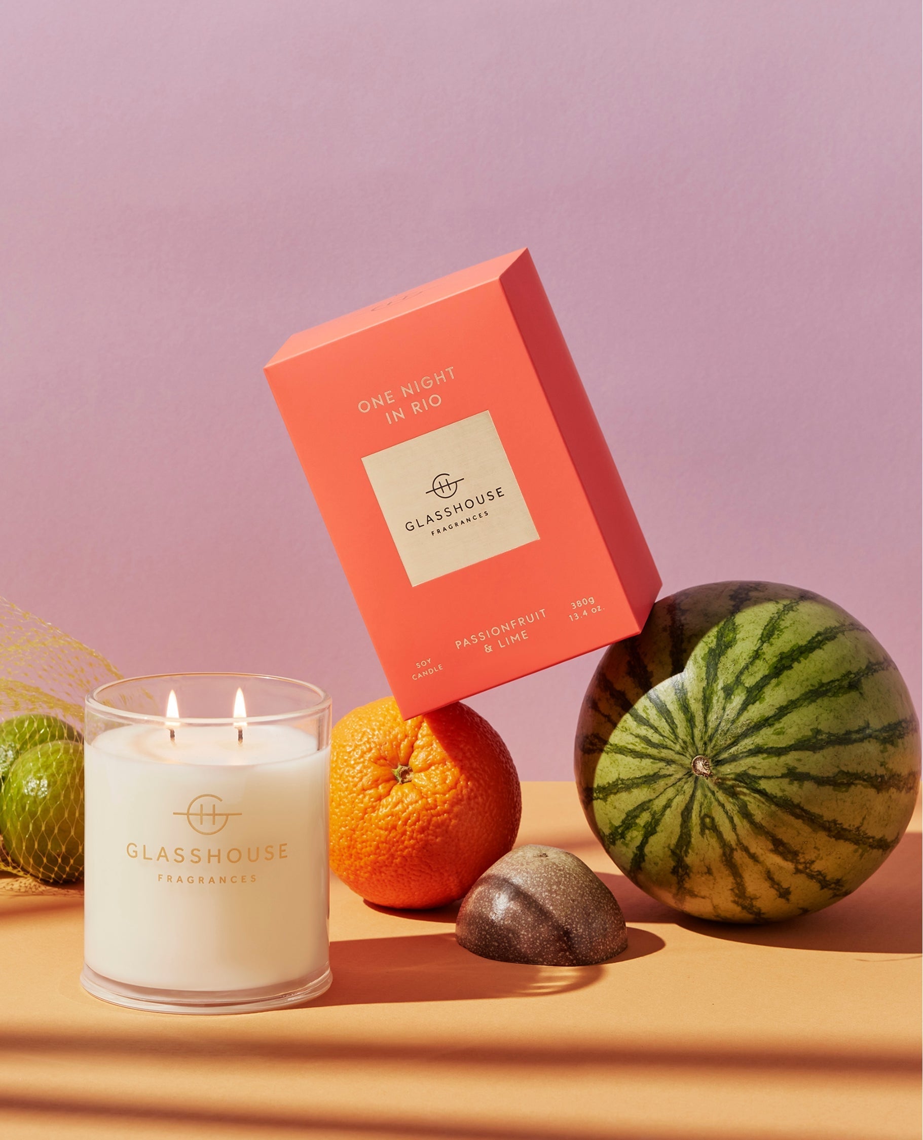 Glasshouse  - Candle large 380g  -  One Night in Rio