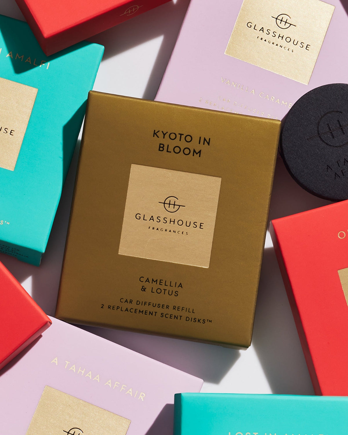 Glasshouse Replacement Car Scent Disks - Kyoto in Bloom