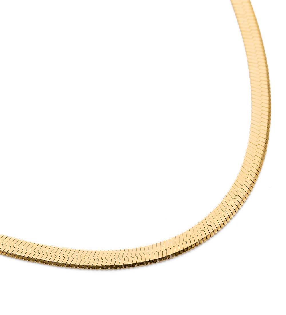 Herringbone Chain (18K Gold Vermeil )