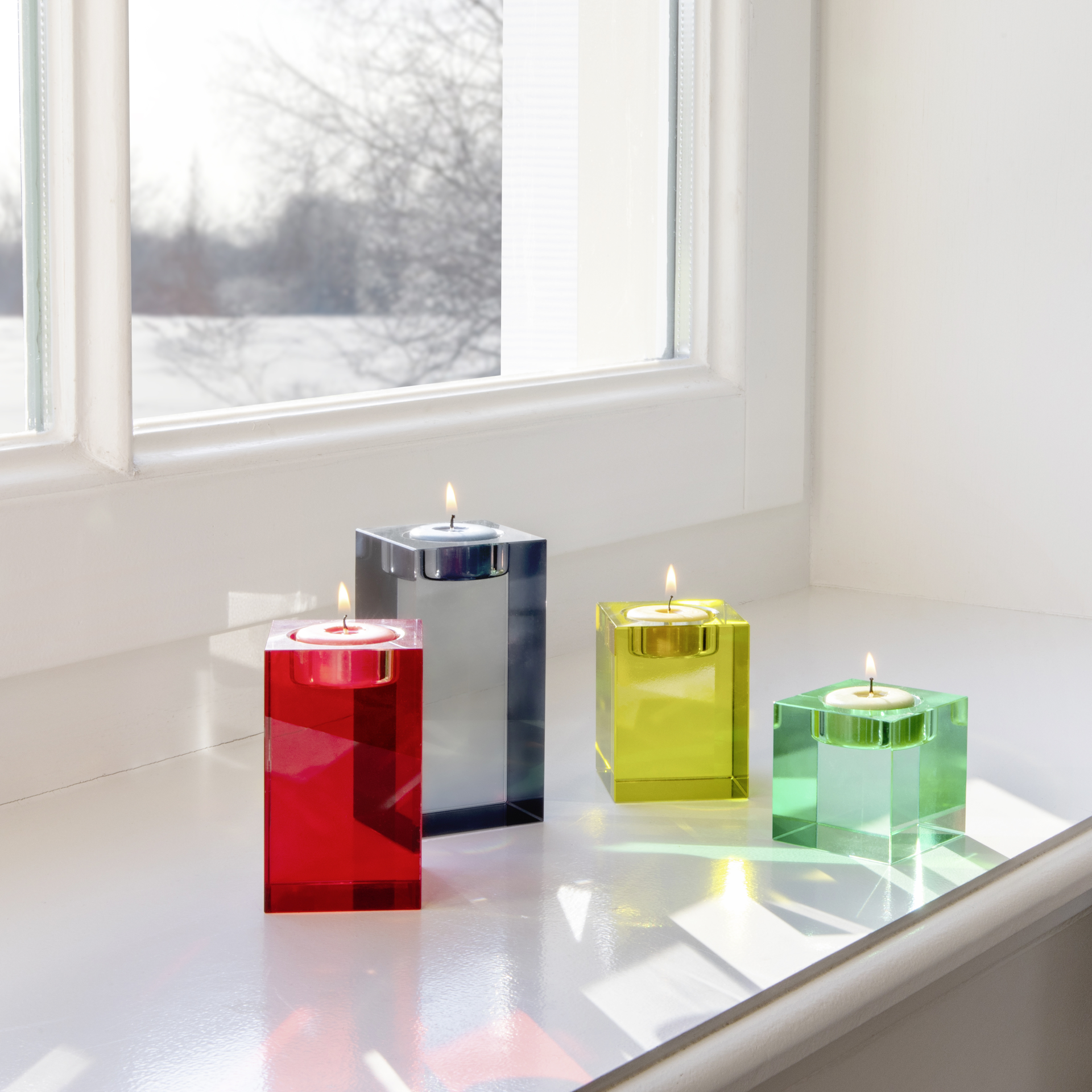 Glassblock Candleholder - Vela