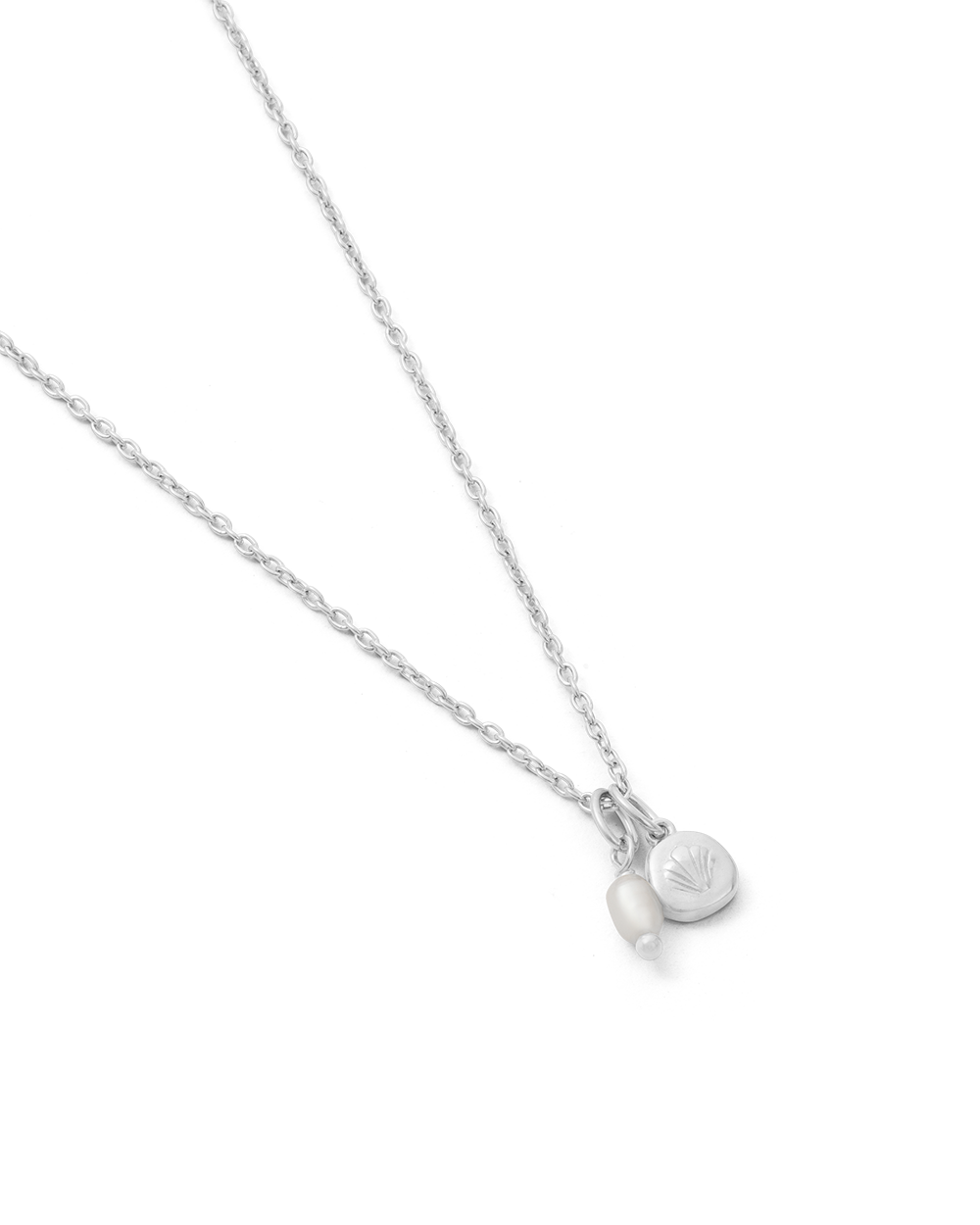 Memoir pearl necklace - silver