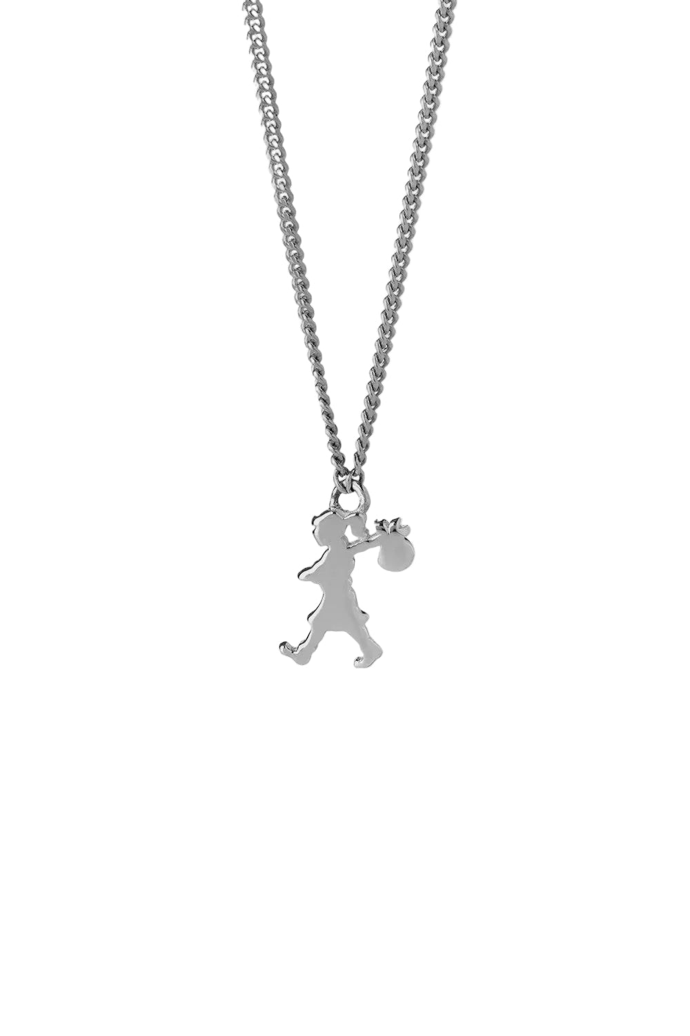Karen Walker Mini Runaway Girl Necklace - Sterling Silver