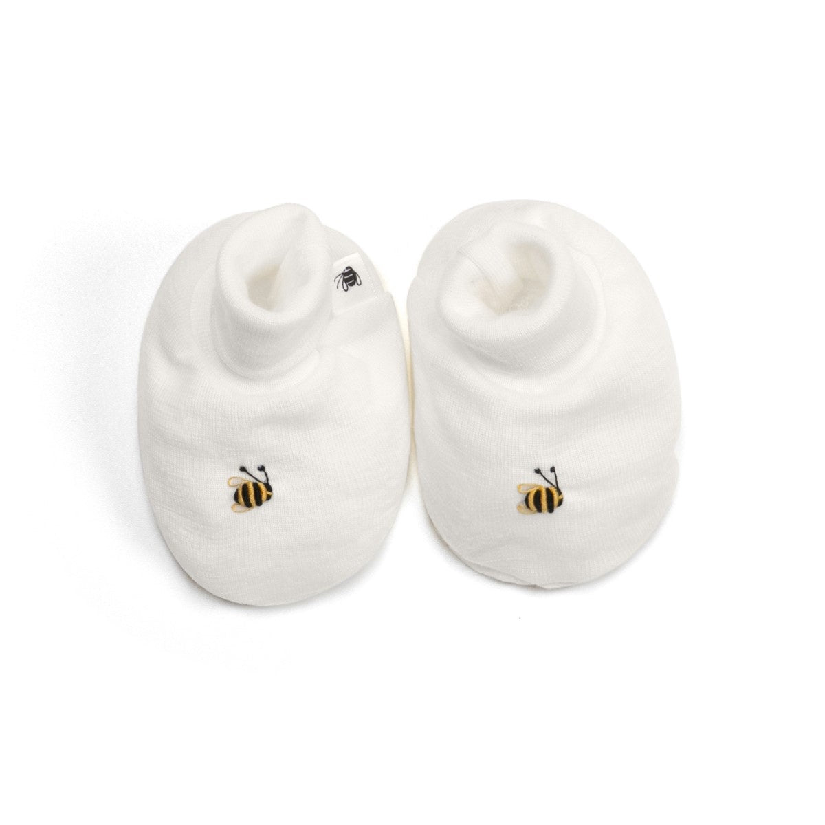 Merino Booties (NB) Cream Bee