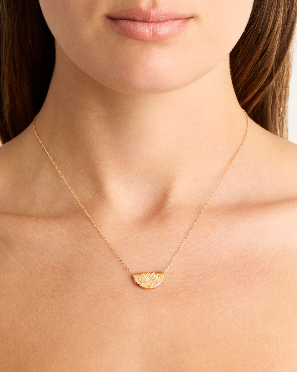 18k Gold Vermeil Lotus Necklace