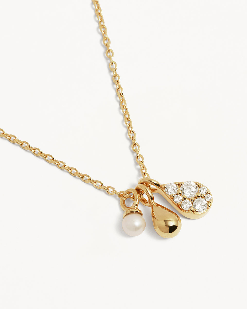 Gold Ocean Mist Necklace (18k Gold Vermeil)