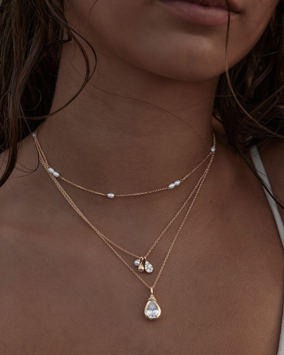 Gold Ocean Mist Necklace (18k Gold Vermeil)