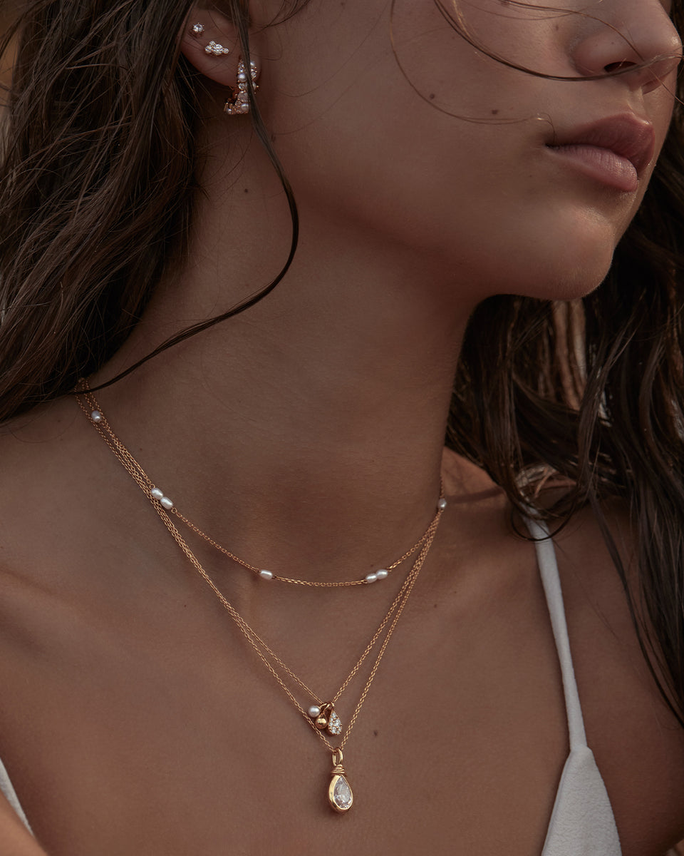 Gold Ocean Mist Necklace (18k Gold Vermeil)
