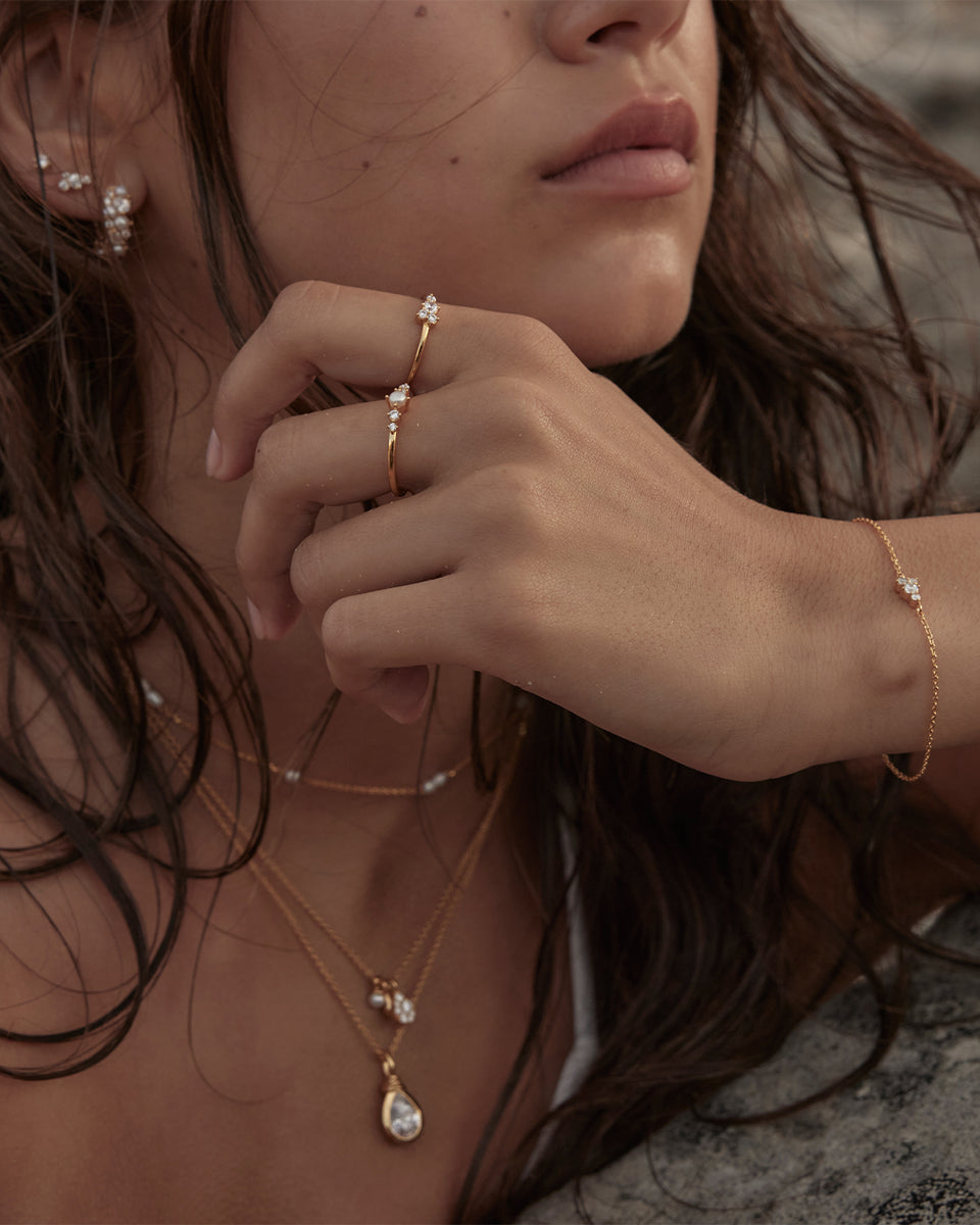 Gold Ocean Mist Necklace (18k Gold Vermeil)