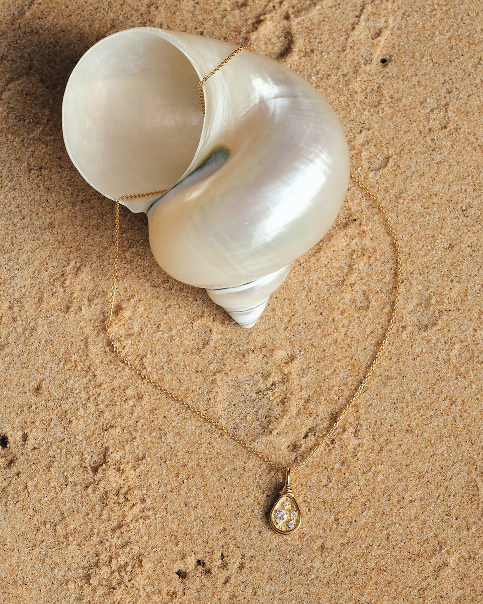 Gold Sunkissed Horizon Necklace (18k gold Vermeil)