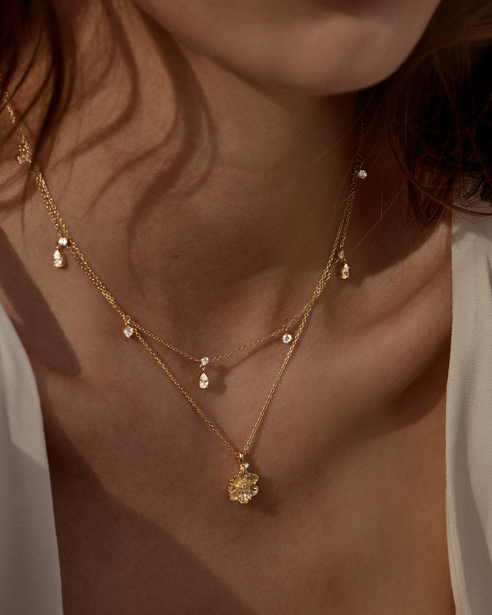 No Rain, No Flowers Choker  - 18k Gold Vermeil