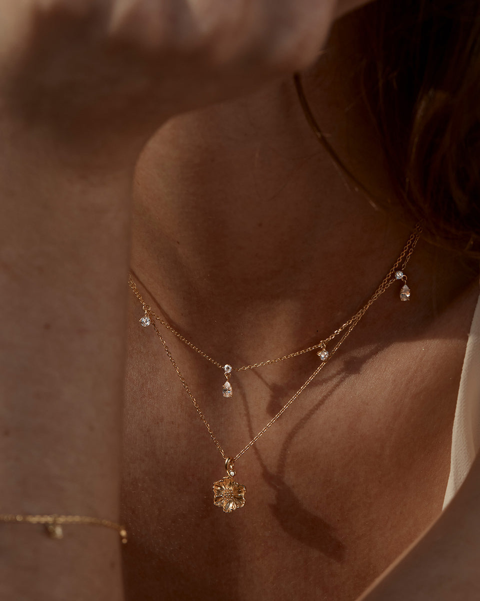 No Rain, No Flowers Choker  - 18k Gold Vermeil