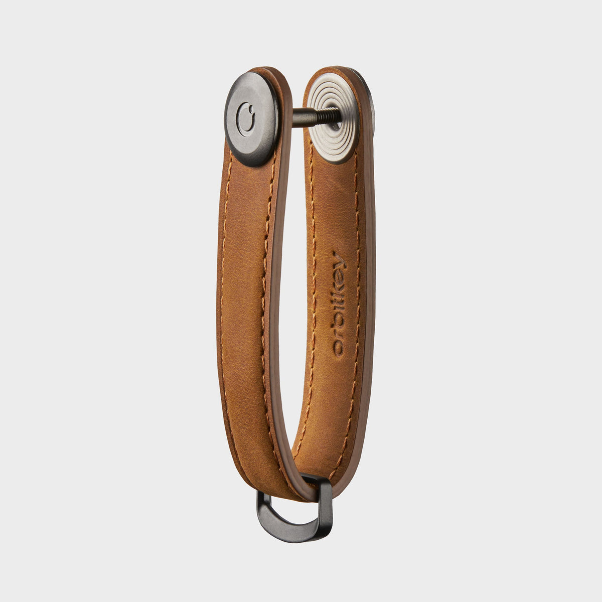 Key Organiser Crazy-Horse Chestnut Brown with Brown Stitching