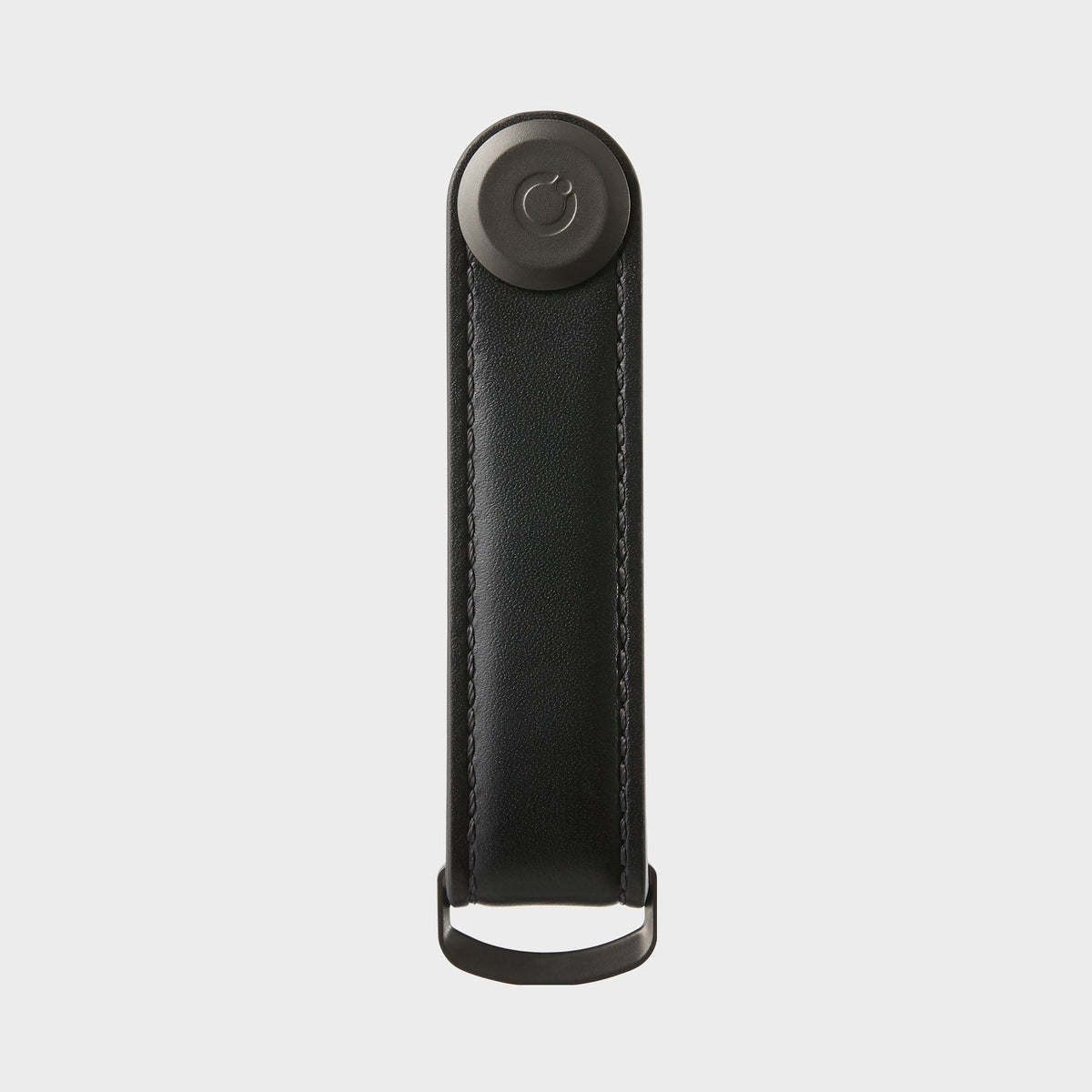 Key Organiser Leather Black with Black Stitching
