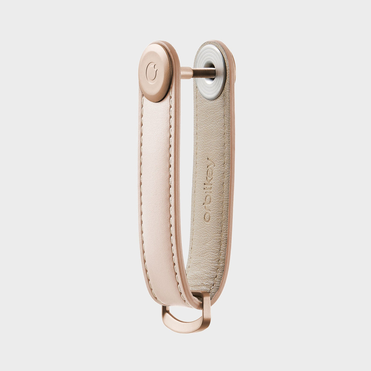 Key Organiser Leather Blush with Blush Stitching