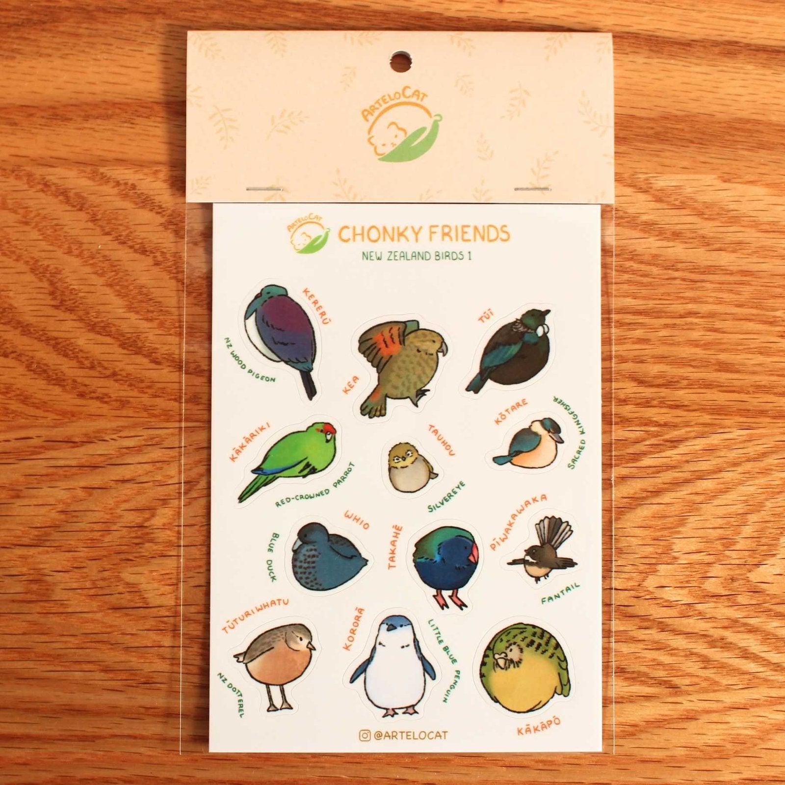 Chonky NZ Birds 1 - Sticker Sheet