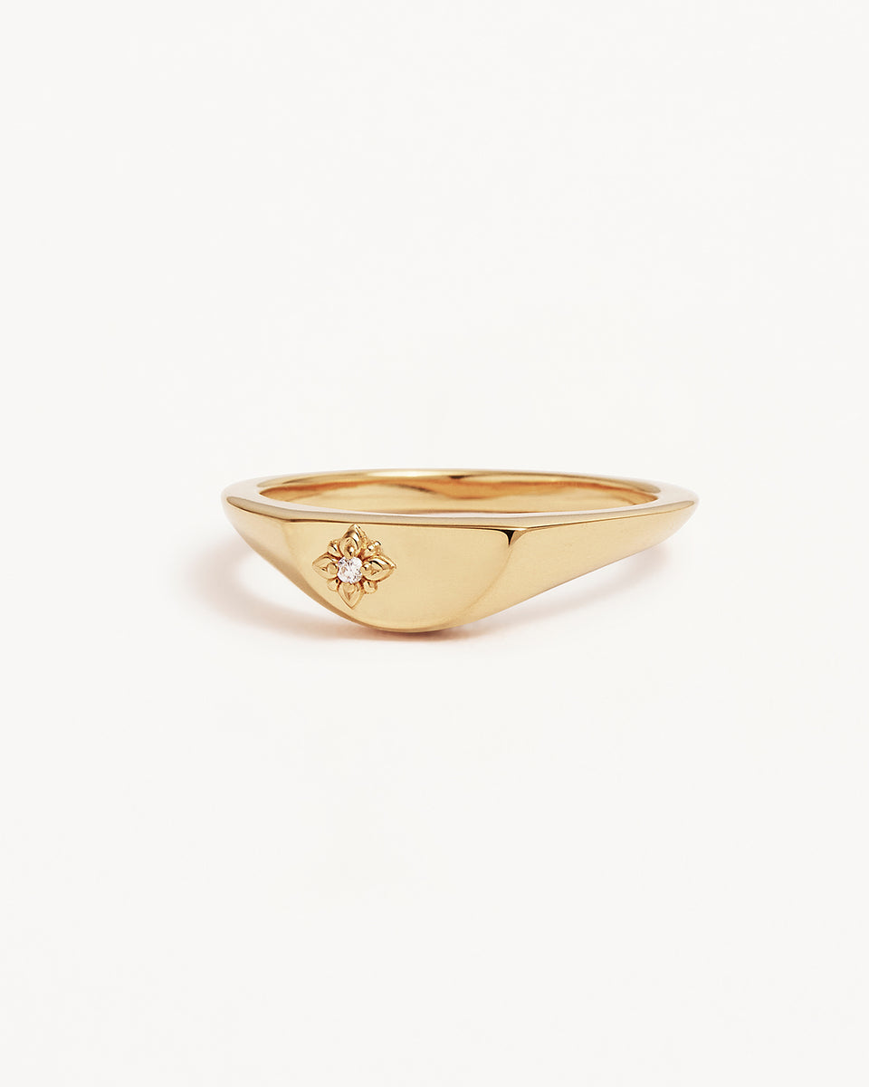 18k Gold Vermeil Lotus Ring