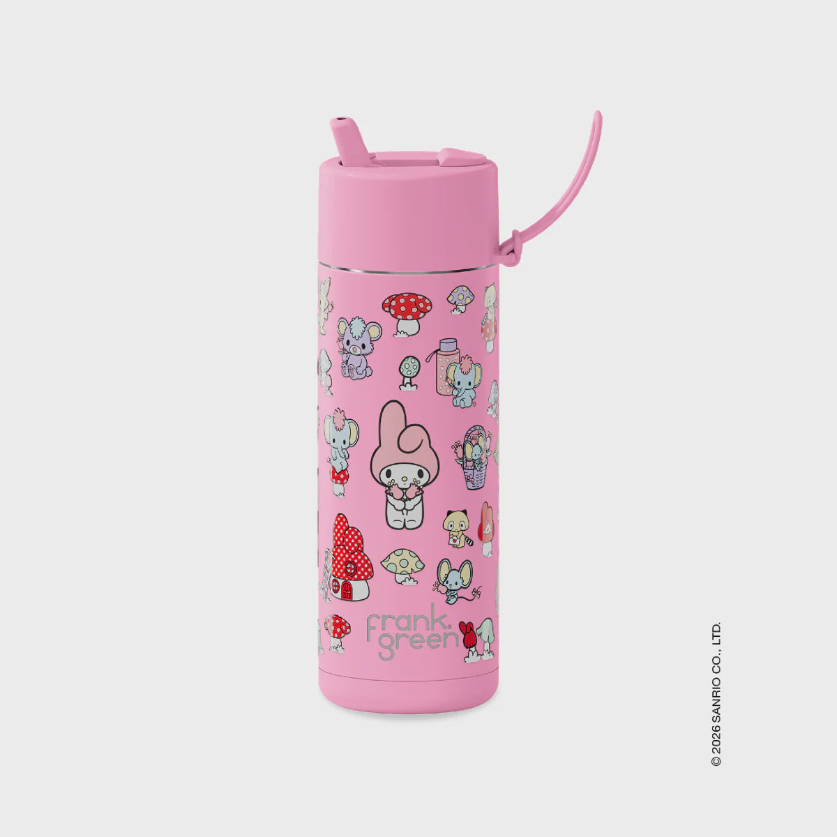 20oz SSC Reusable Bottle My Melody with Flip Straw Lid