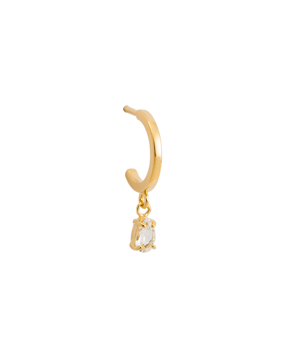 Teardrop Hoops (Gold)