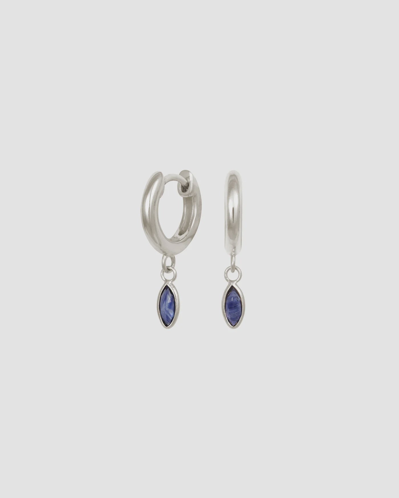 Alessandra Earrings Iolite - Silver