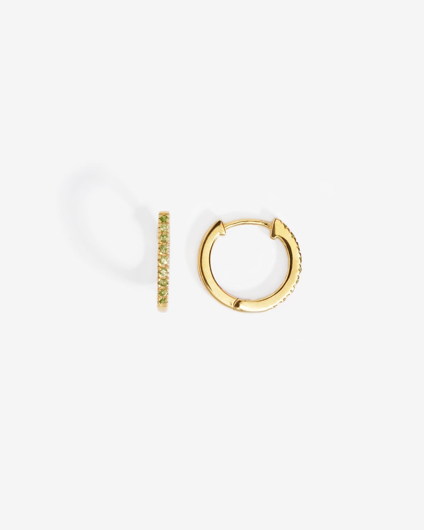 Chloe Huggies Peridot (Gold Vermeil)