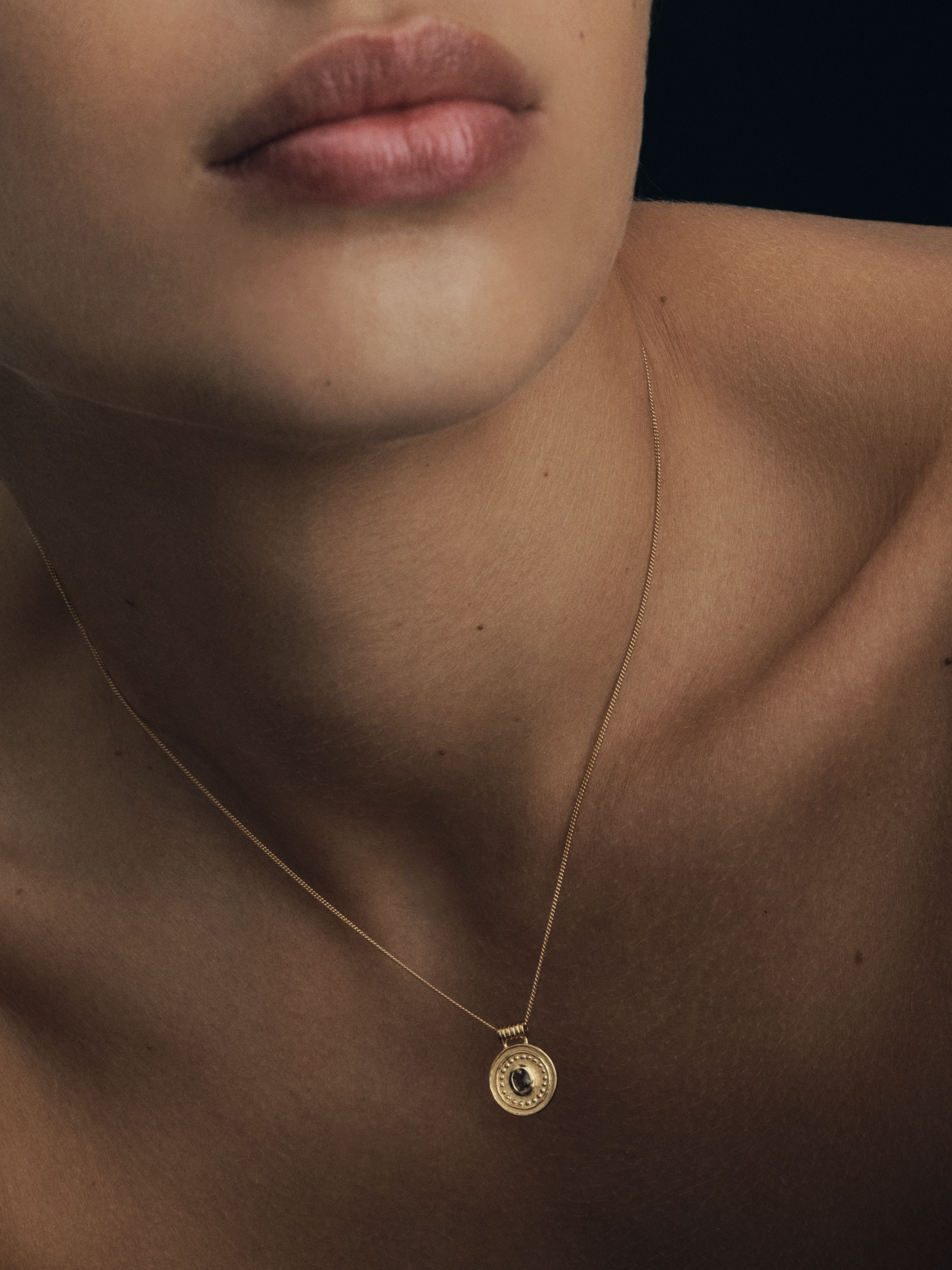 Denarii Coin Necklace (Gold Vermeil)