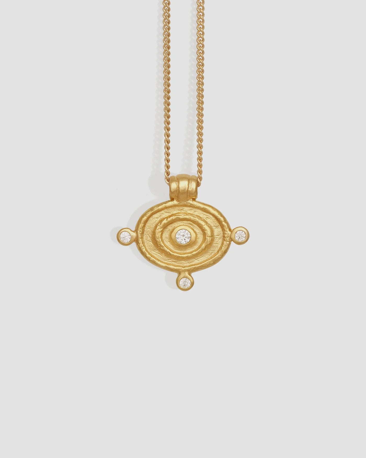 Reign Oval Necklace - Gold Vermeil