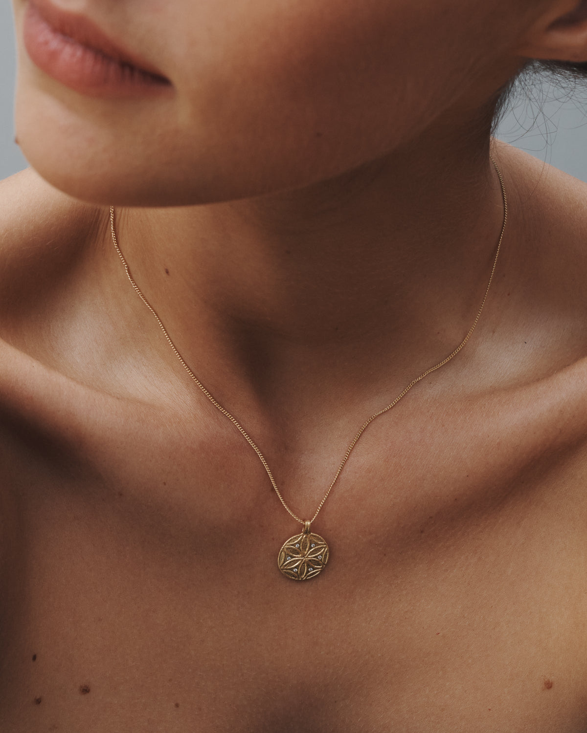 Seed of Life Necklace Gold Vermeil