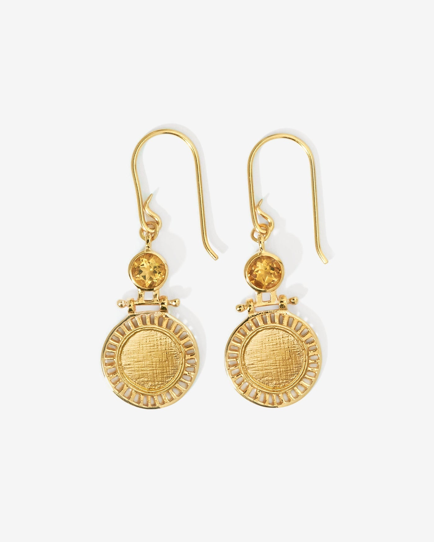 Solar earrings gold